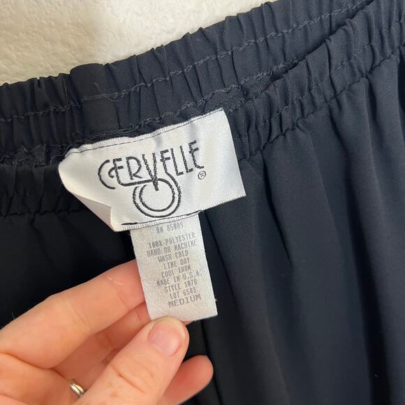 Cervelle Vintage Black Beaded Evening Pant Suit Small - Picture 7 of 13